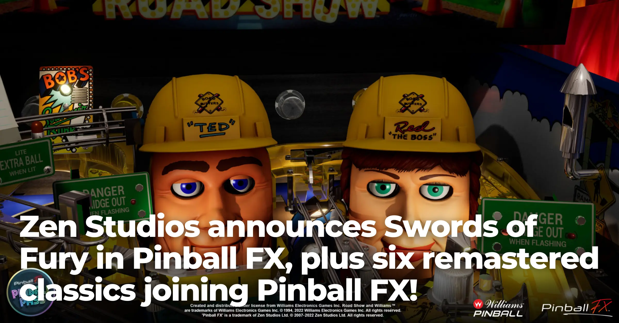 Zen Studios announces Swords of Fury in Pinball FX, plus six remastered